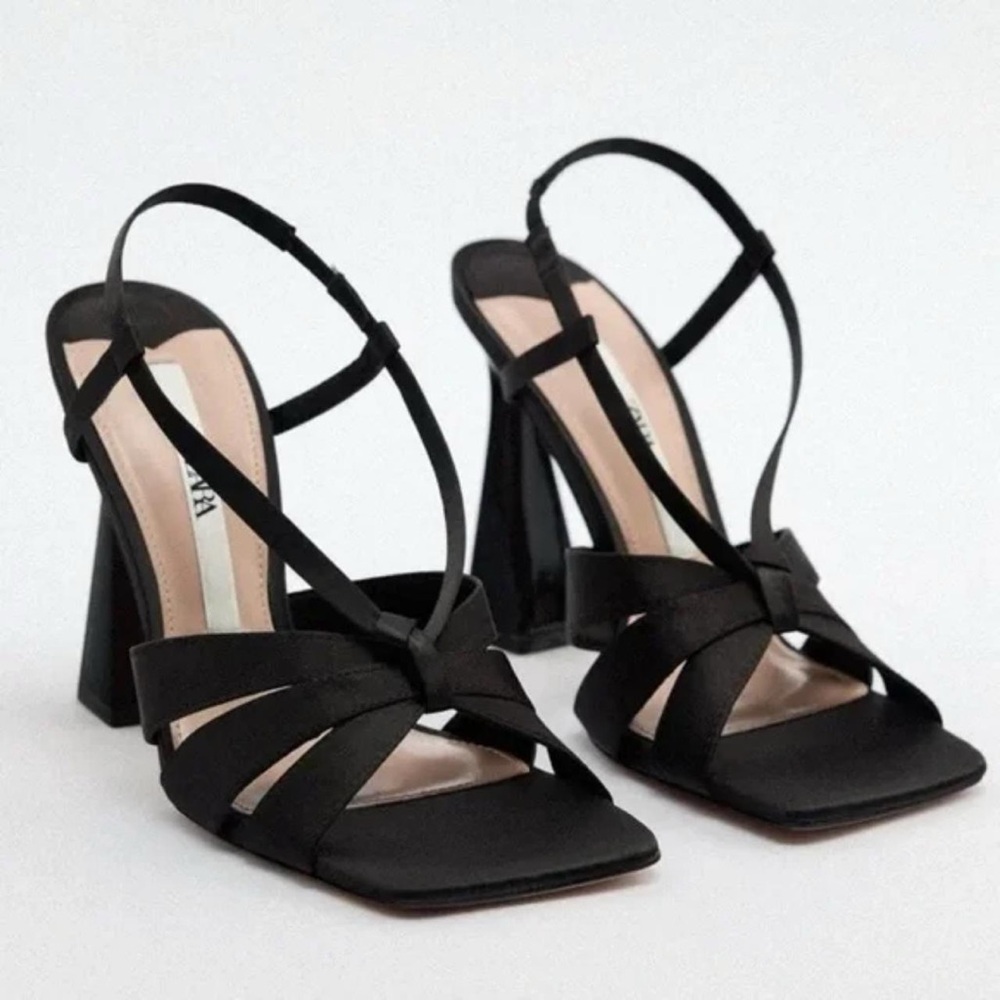 Zara Satin Sandals